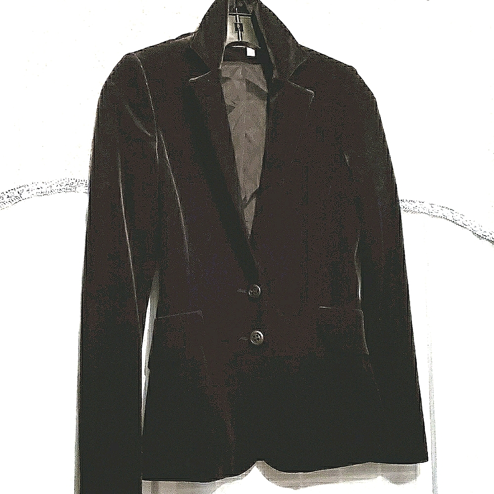 TRISTAN & ISEUT BLACK VELVET BLAZER SZ XS